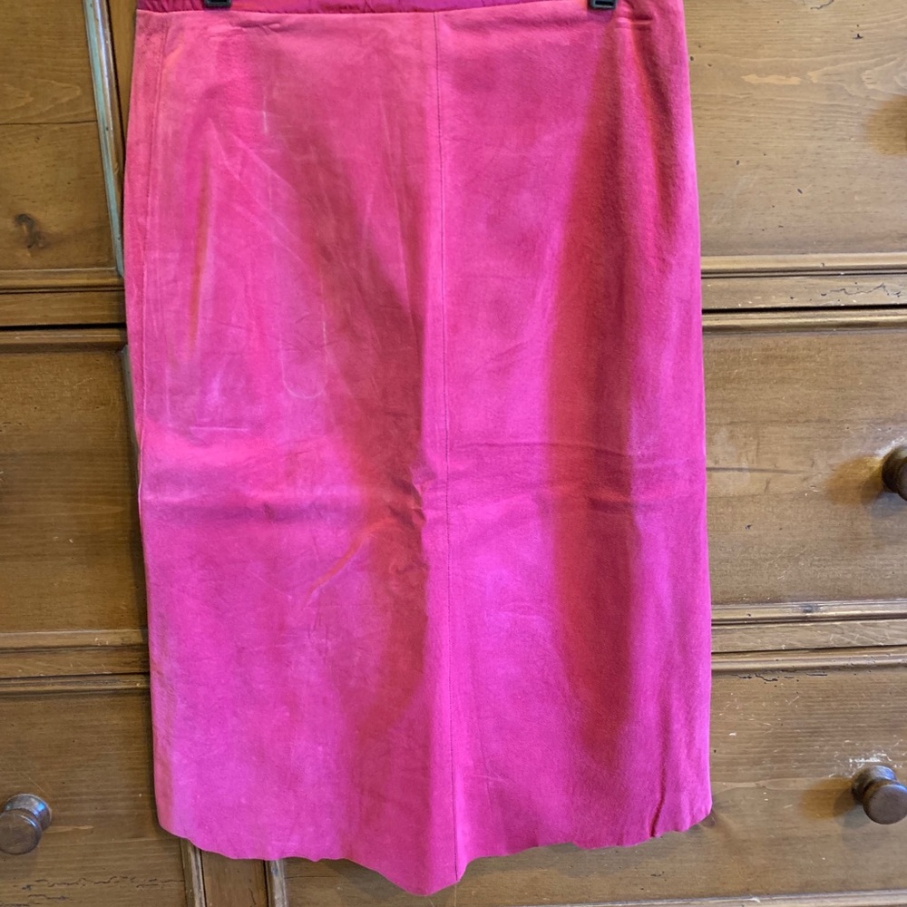 Suede skirt
